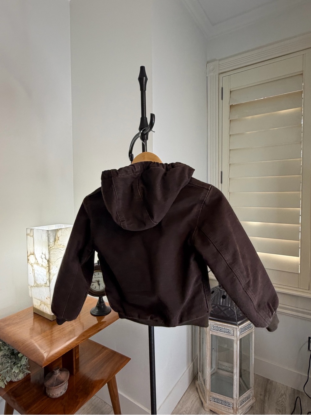 Carhartt Kids Brown Hooded Work Jacket - Picture 7 of 8